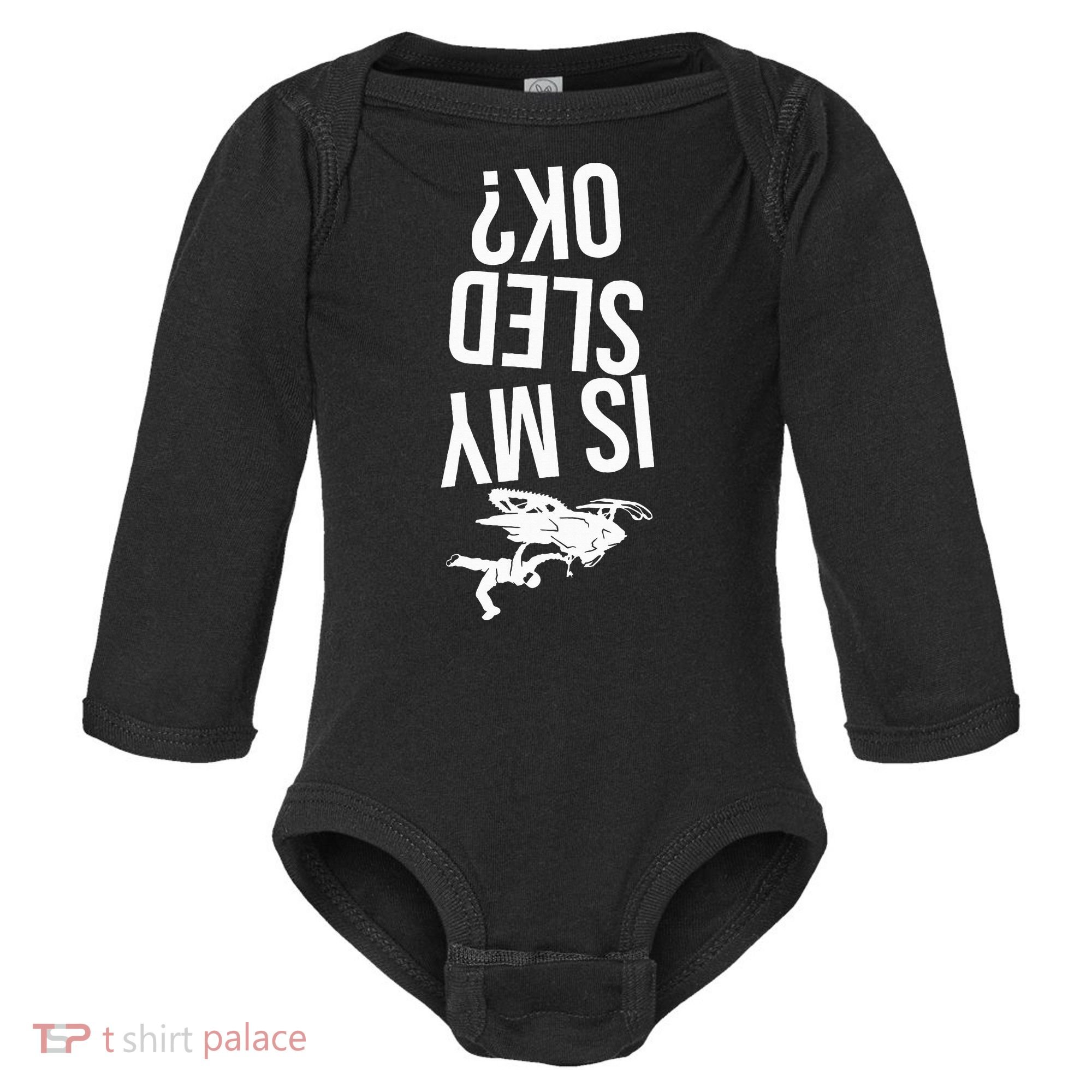 Is My Sled Ok Snowmobile Baby Long Sleeve Bodysuit