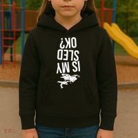 Is My Sled Ok Snowmobile Kids Hoodie thumb 3