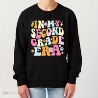 In My Second Grade Era 2nd Grade Teacher Groovy Retro Women's Sweatshirt thumb 0
