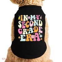 In My Second Grade Era 2nd Grade Teacher Groovy Retro Doggie Tank thumb 0
