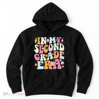 In My Second Grade Era 2nd Grade Teacher Groovy Retro Hoodie thumb 0