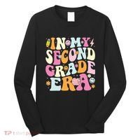 In My Second Grade Era 2nd Grade Teacher Groovy Retro Long Sleeve Shirt thumb 0