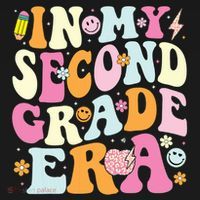 In My Second Grade Era 2nd Grade Teacher Groovy Retro Sweatshirt thumb 3