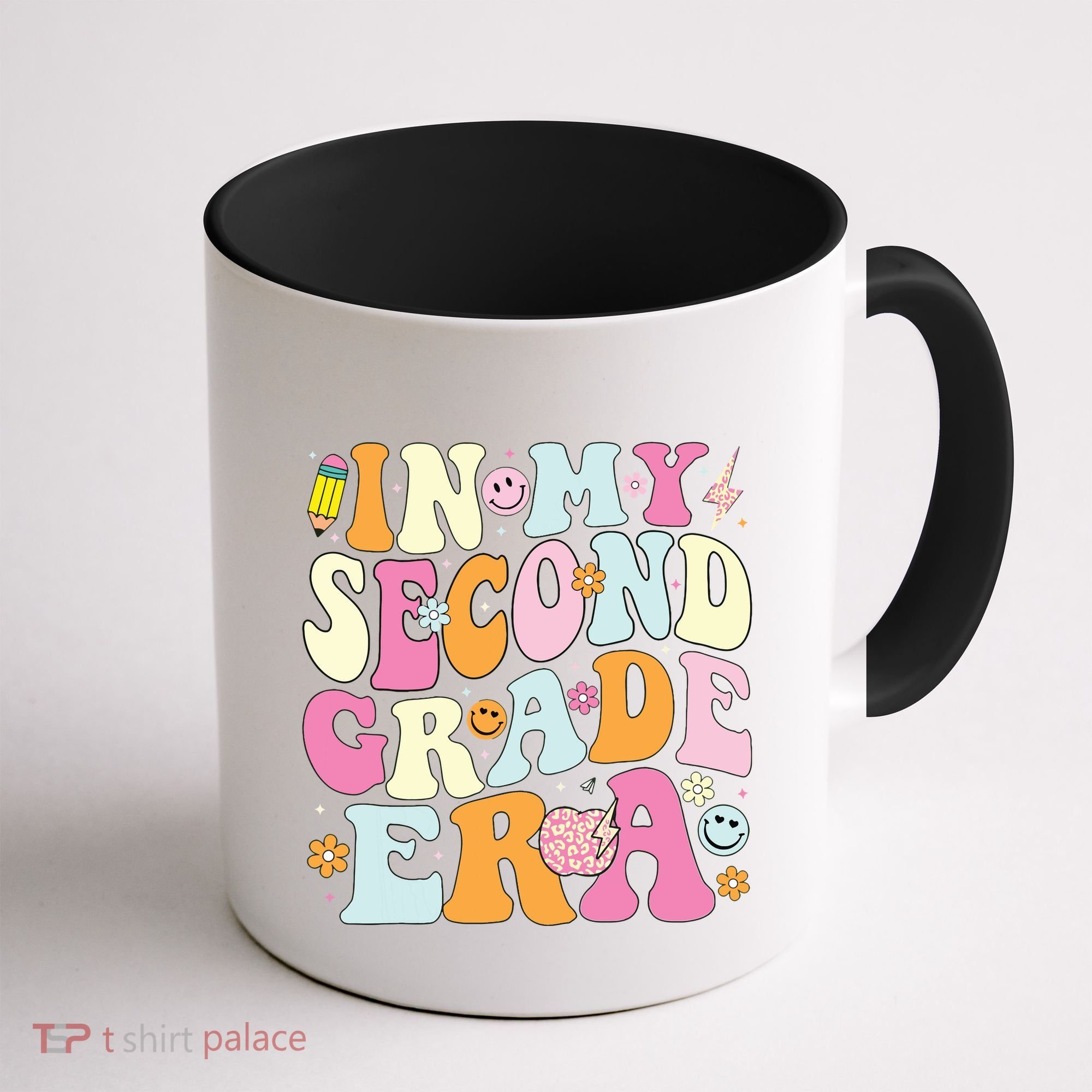 In My Second Grade Era 2nd Grade Teacher Groovy Retro Coffee Mug