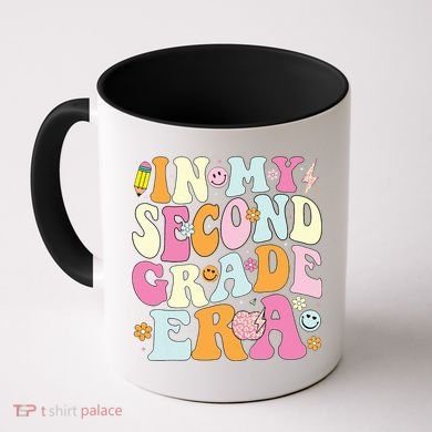 In My Second Grade Era 2nd Grade Teacher Groovy Retro Coffee Mug