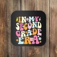 In My Second Grade Era 2nd Grade Teacher Groovy Retro Coaster thumb 0