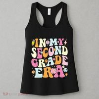 In My Second Grade Era 2nd Grade Teacher Groovy Retro Women's Tank Top thumb 3