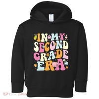 In My Second Grade Era 2nd Grade Teacher Groovy Retro Toddler Hoodie thumb 0