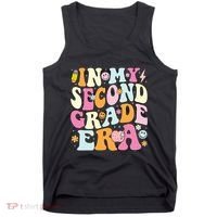 In My Second Grade Era 2nd Grade Teacher Groovy Retro Tank Top thumb 0