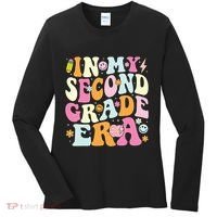 In My Second Grade Era 2nd Grade Teacher Groovy Retro Women's Long Sleeve Shirt thumb 0