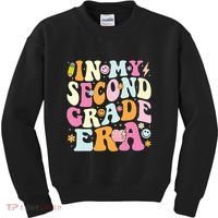 In My Second Grade Era 2nd Grade Teacher Groovy Retro Kids Sweatshirt thumb 0