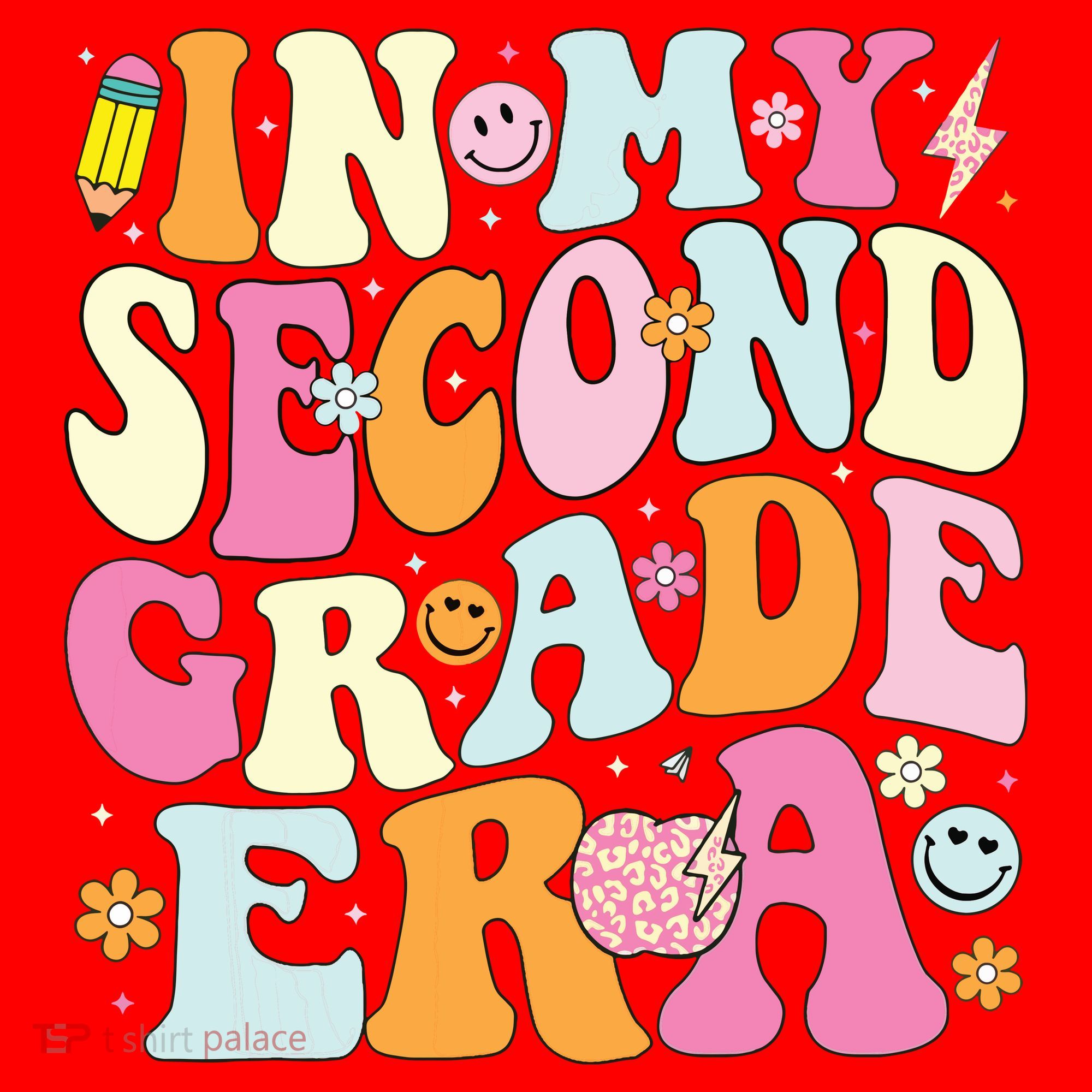 In My Second Grade Era 2nd Grade Teacher Groovy Retro Santa Hat