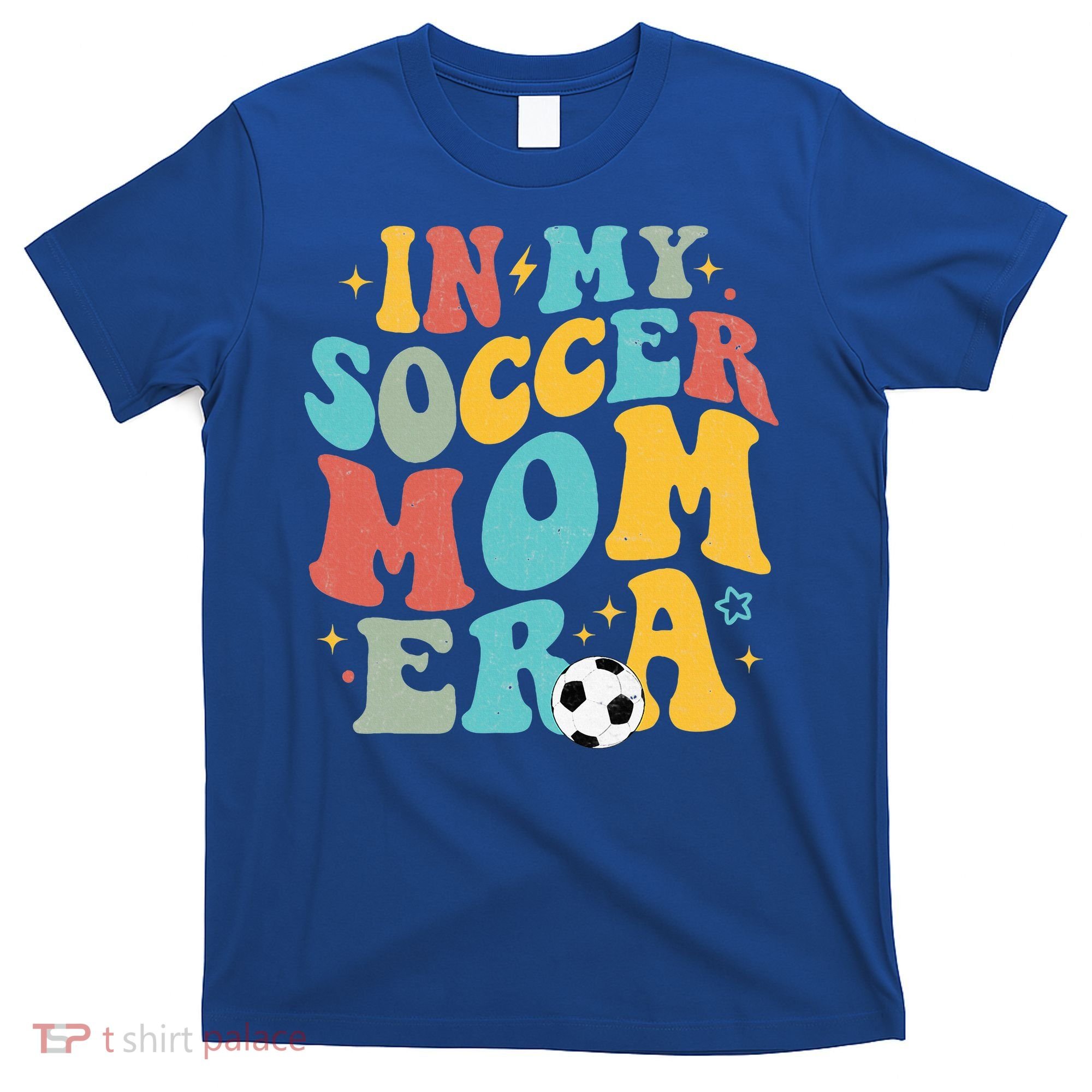 In My Soccer Mom Era Trendy Soccer Mom Funny Vintage Groovy T-Shirt
