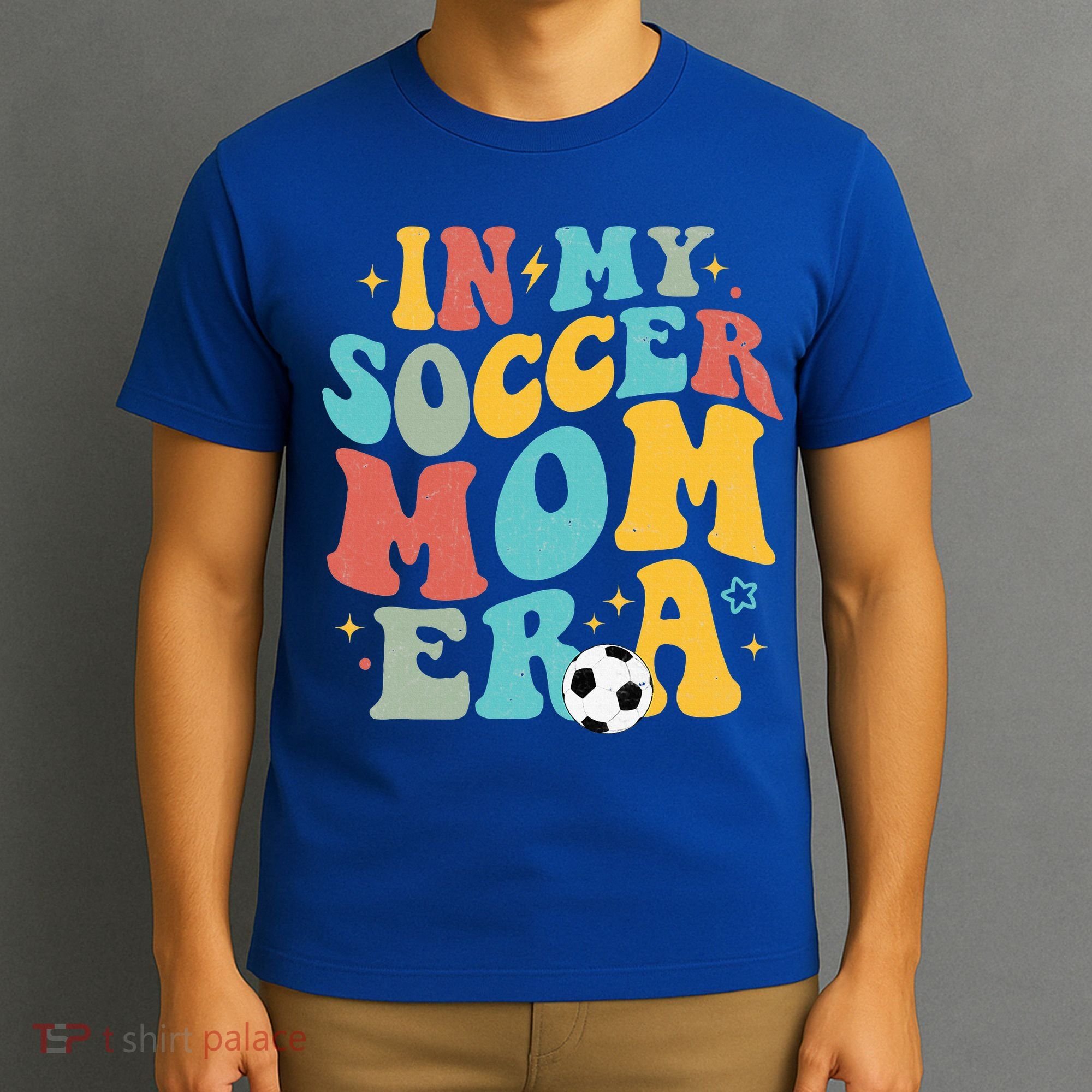 In My Soccer Mom Era Trendy Soccer Mom Funny Vintage Groovy T-Shirt