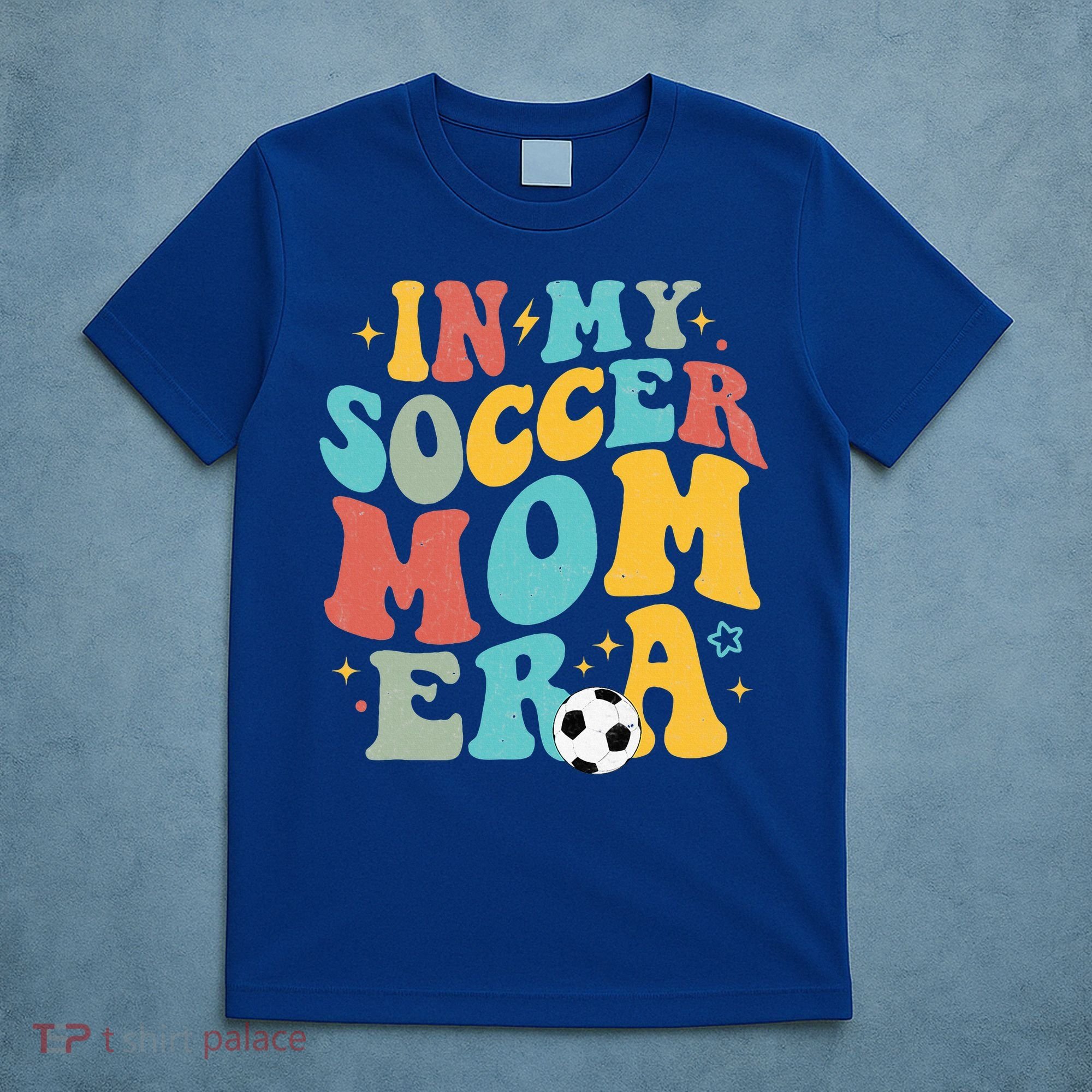 In My Soccer Mom Era Trendy Soccer Mom Funny Vintage Groovy T-Shirt