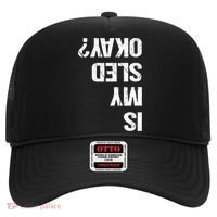 Is My Sled Okay? Funny Snowmobile Sleigh Riding Joke Gift Hat thumb 0