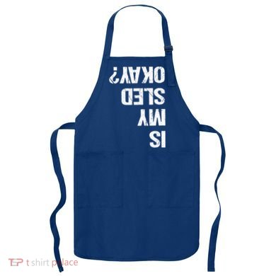 Is My Sled Okay? Funny Snowmobile Sleigh Riding Joke Gift Apron
