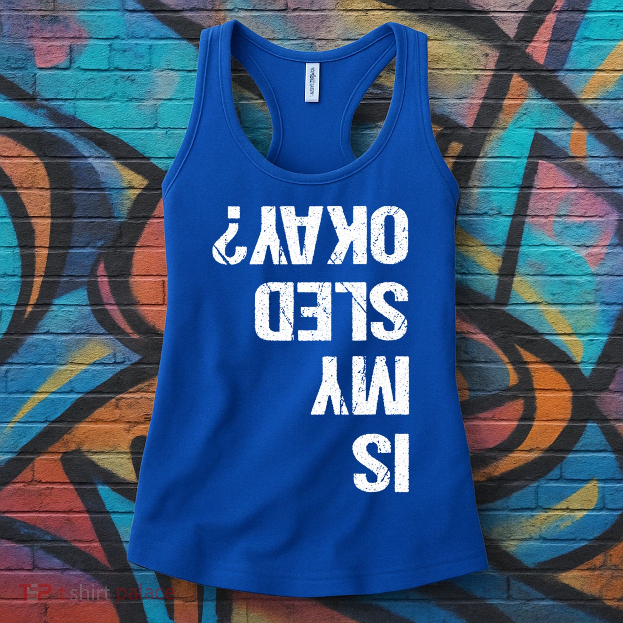 Is My Sled Okay? Funny Snowmobile Sleigh Riding Joke Gift Women's Tank Top