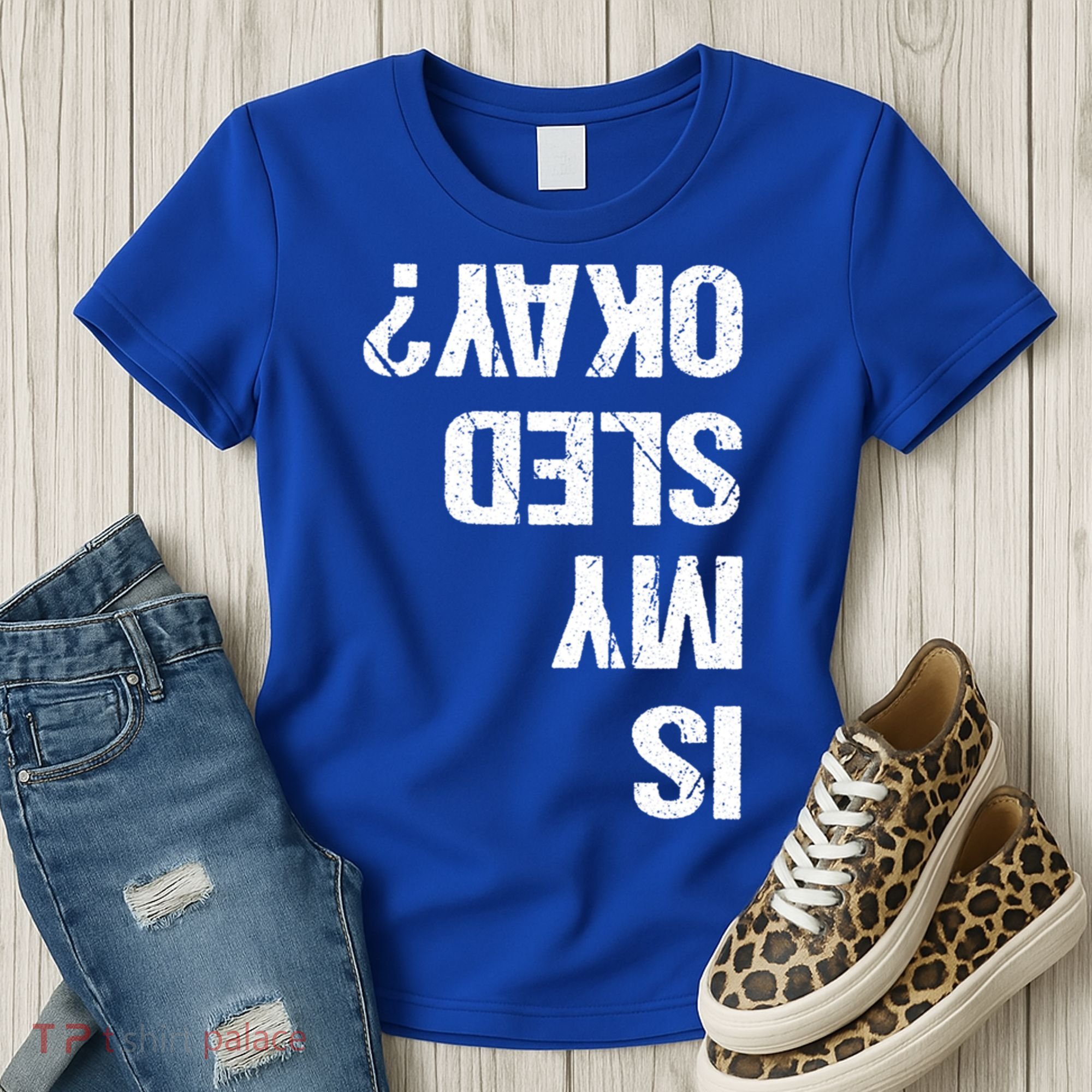 Is My Sled Okay? Funny Snowmobile Sleigh Riding Joke Gift Women's T-Shirt