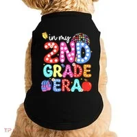 In My Second 2nd Grade Era Cute Second Grade Teacher Doggie Tank thumb 0