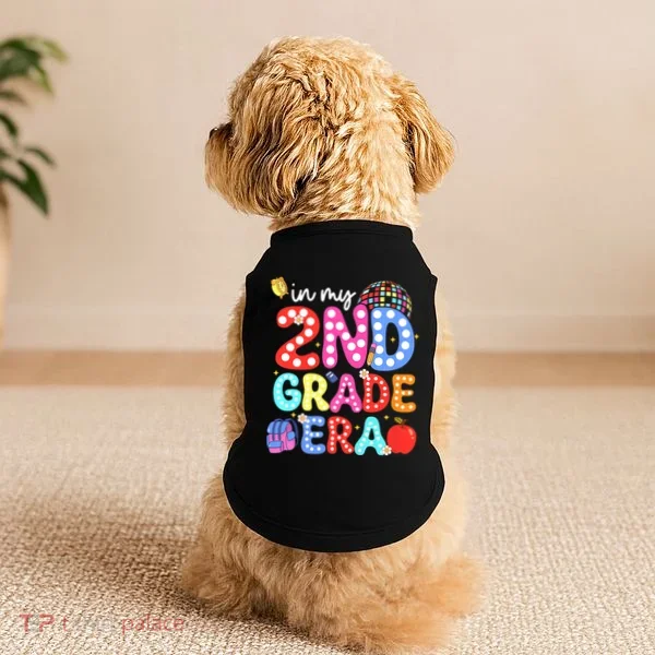 In My Second 2nd Grade Era Cute Second Grade Teacher Doggie Tank