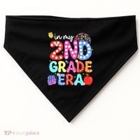 In My Second 2nd Grade Era Cute Second Grade Teacher USA-Made Doggie Bandana thumb 0