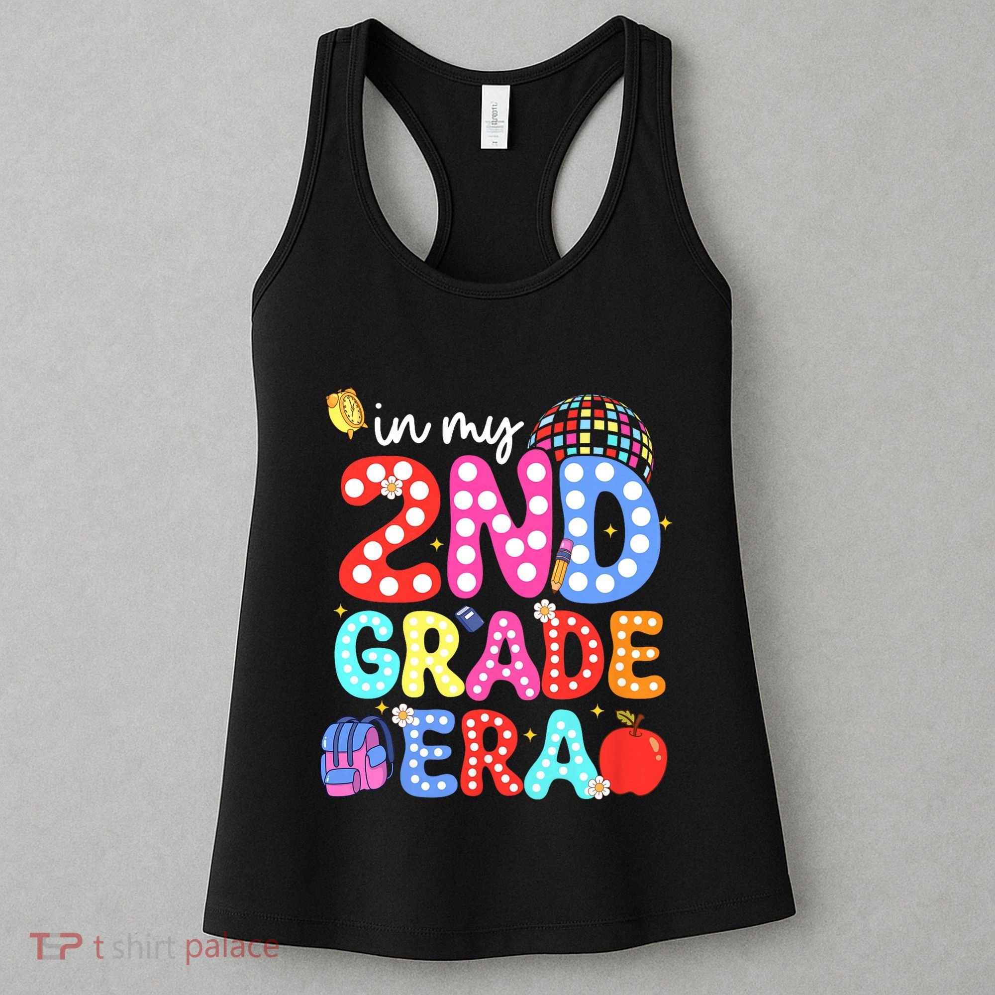 In My Second 2nd Grade Era Cute Second Grade Teacher Women's Tank Top