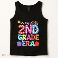 In My Second 2nd Grade Era Cute Second Grade Teacher Tank Top thumb 2