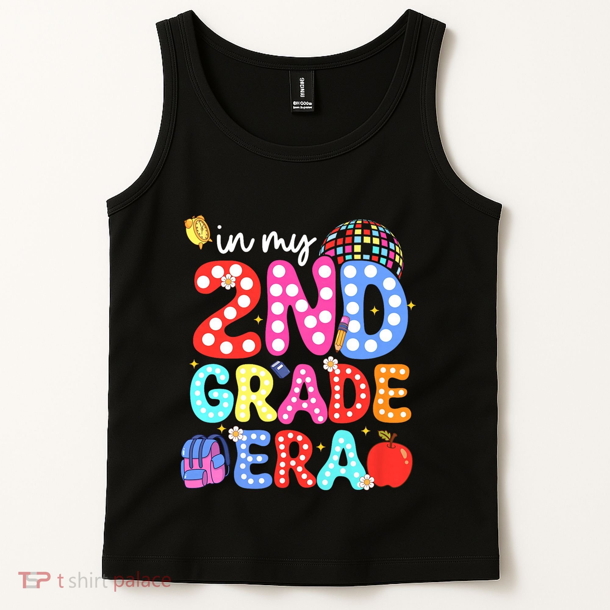 In My Second 2nd Grade Era Cute Second Grade Teacher Tank Top