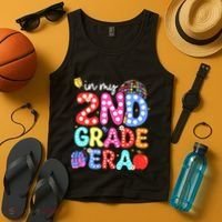 In My Second 2nd Grade Era Cute Second Grade Teacher Tank Top thumb 4