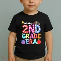 In My Second 2nd Grade Era Cute Second Grade Teacher Toddler T-Shirt thumb 2