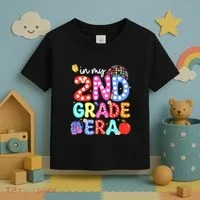 In My Second 2nd Grade Era Cute Second Grade Teacher Toddler T-Shirt thumb 3