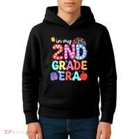 In My Second 2nd Grade Era Cute Second Grade Teacher Kids Hoodie thumb 4