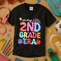 In My Second 2nd Grade Era Cute Second Grade Teacher Kids T-Shirt thumb 3
