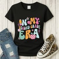 In My Second Grade Era 2nd Grade Girl Teacher Back To School Gift Women's T-Shirt thumb 3