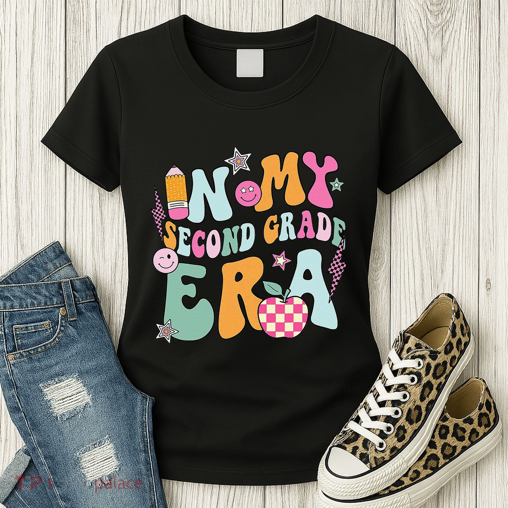 In My Second Grade Era 2nd Grade Girl Teacher Back To School Gift Women's T-Shirt