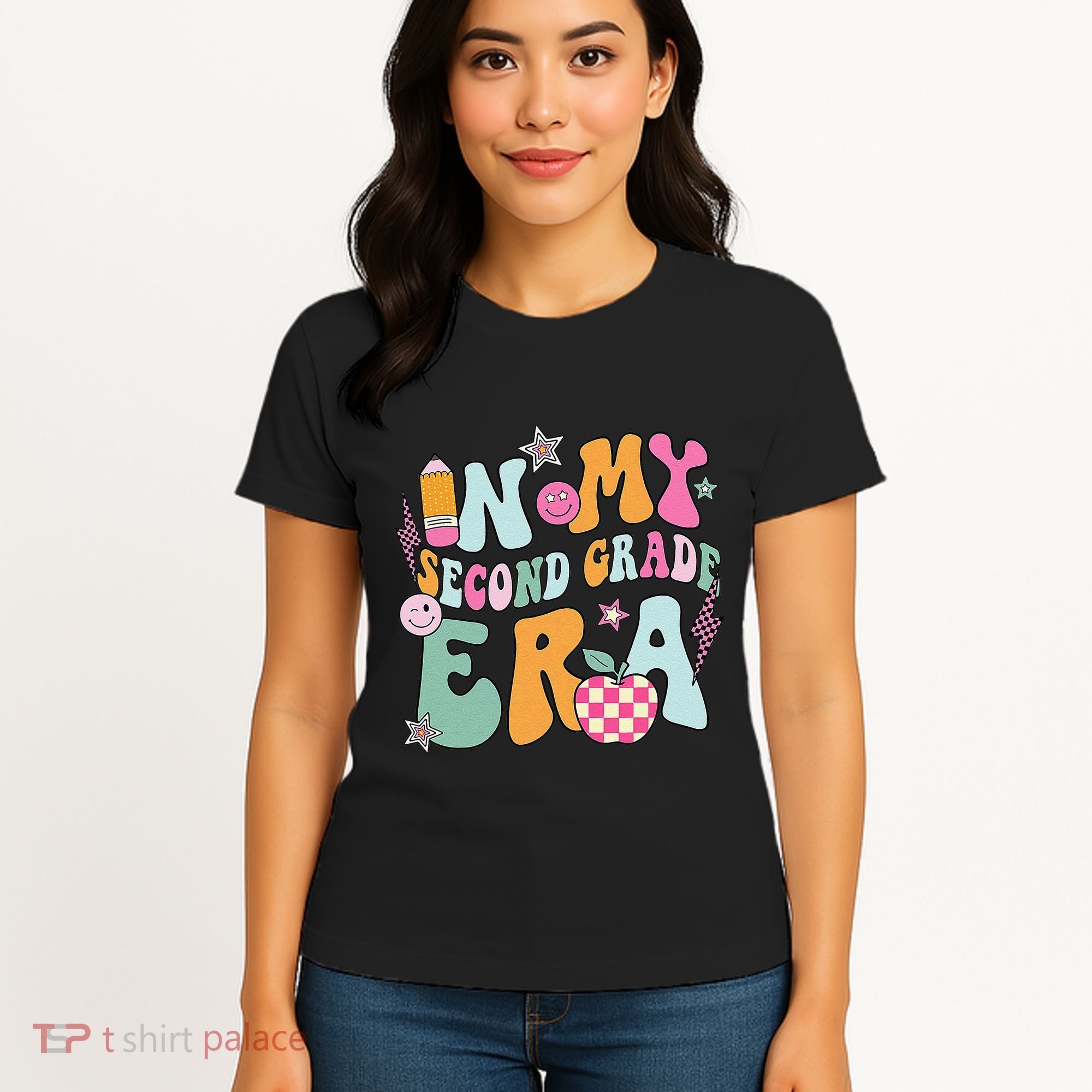 In My Second Grade Era 2nd Grade Girl Teacher Back To School Gift Women's T-Shirt