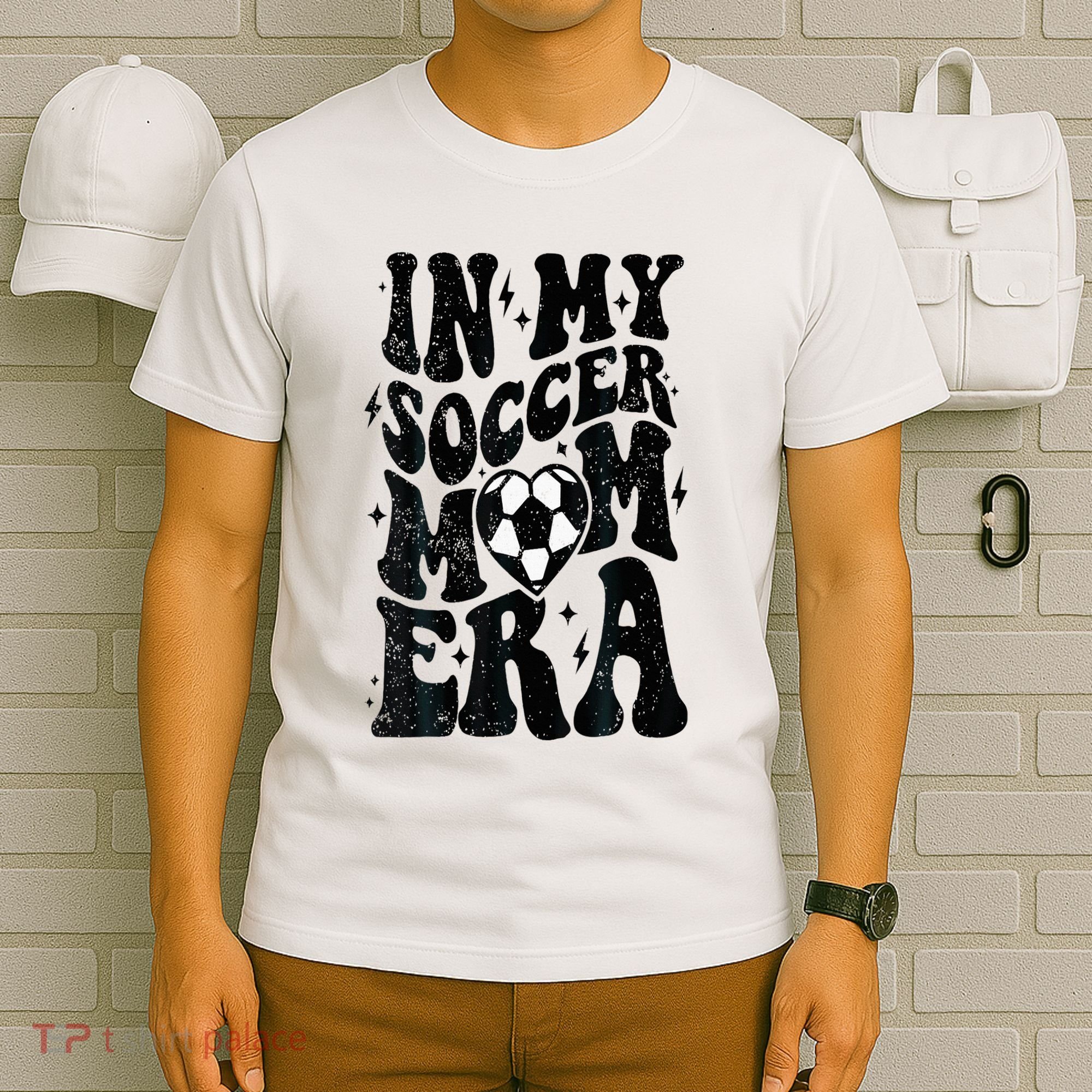 In My Soccer Mom Era Retro Soccer Mama Mothers Day T-Shirt