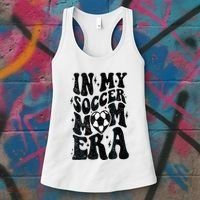 In My Soccer Mom Era Retro Soccer Mama Mothers Day Women's Tank Top thumb 3