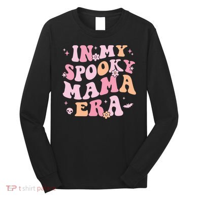 In My Spooky Mama Era Retro Halloween Witchy One Spooky Mom Long Sleeve Shirt