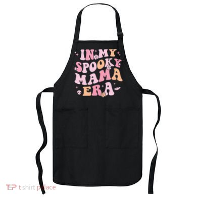 In My Spooky Mama Era Retro Halloween Witchy One Spooky Mom Apron