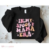 In My Spooky Mama Era Retro Halloween Witchy One Spooky Mom Sweatshirt thumb 2