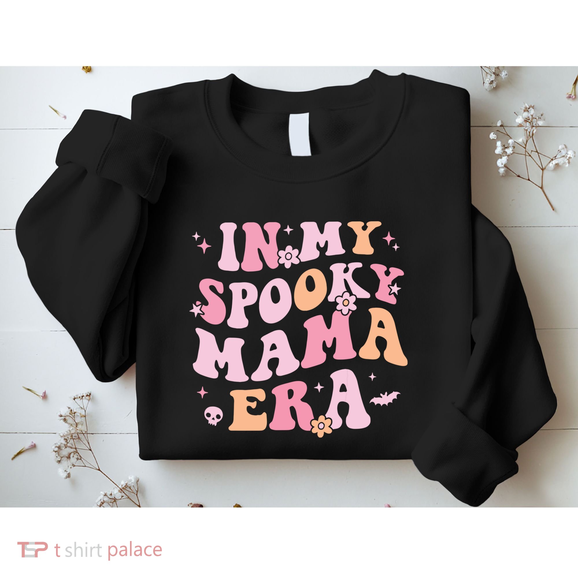 In My Spooky Mama Era Retro Halloween Witchy One Spooky Mom Sweatshirt