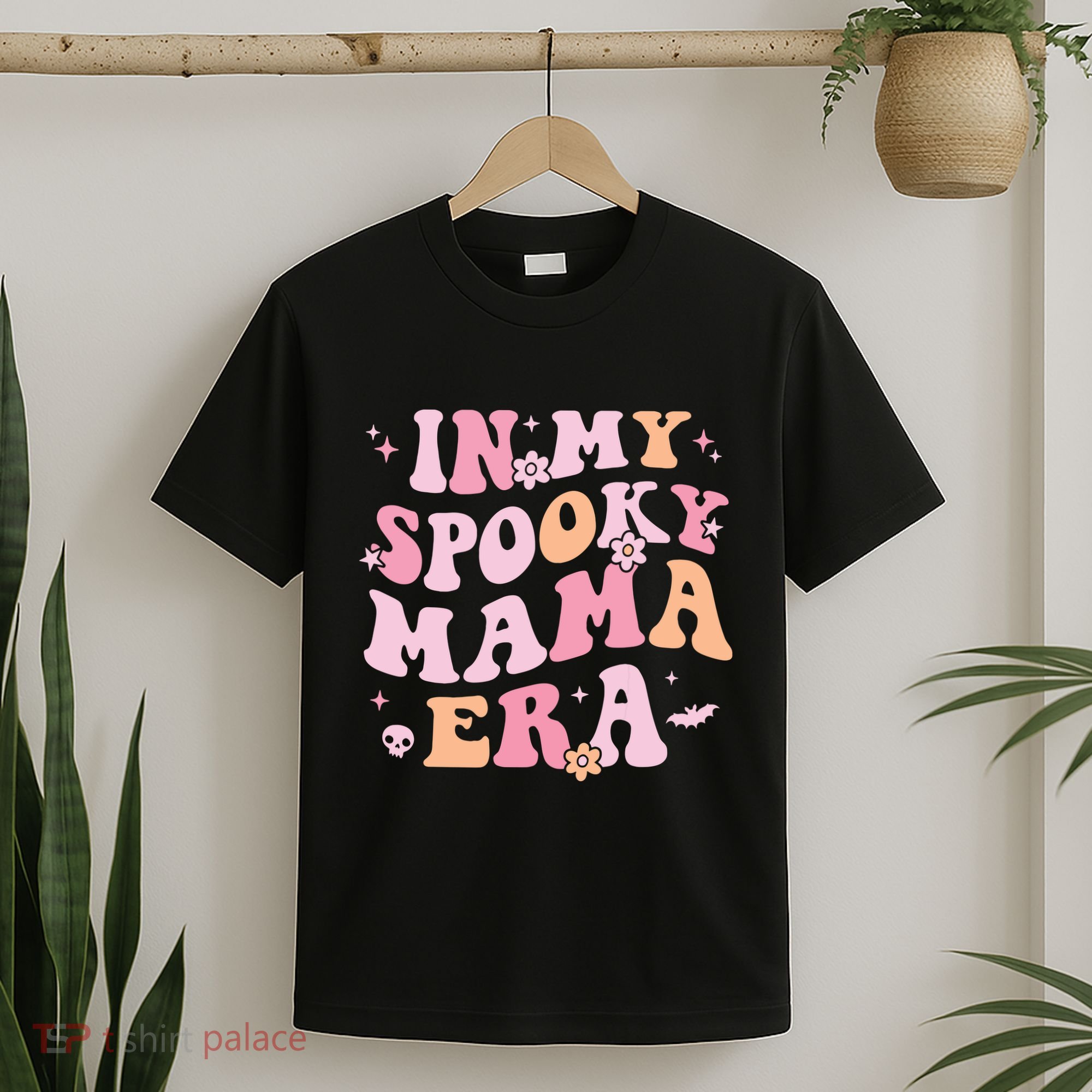 In My Spooky Mama Era Retro Halloween Witchy One Spooky Mom T-Shirt