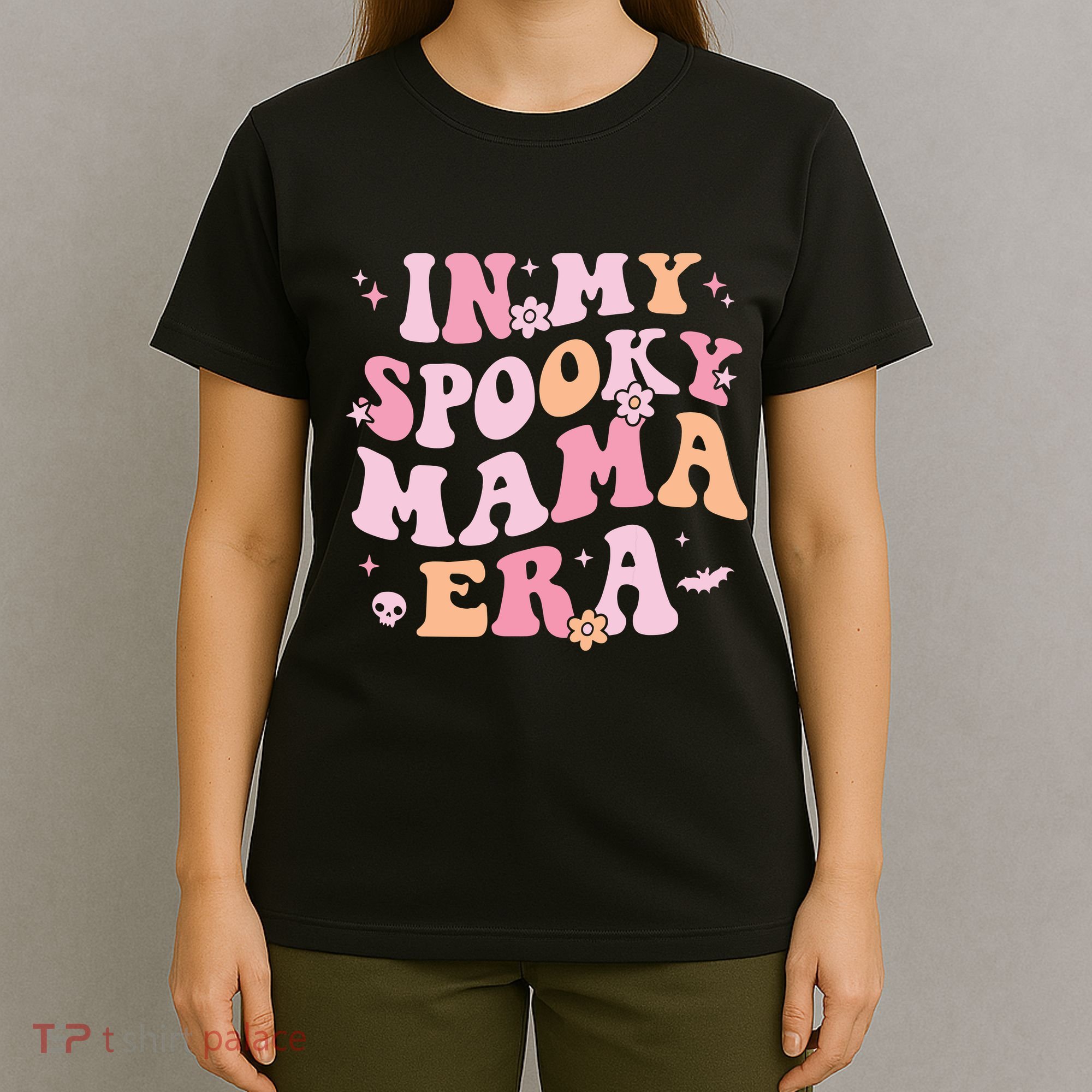 In My Spooky Mama Era Retro Halloween Witchy One Spooky Mom T-Shirt