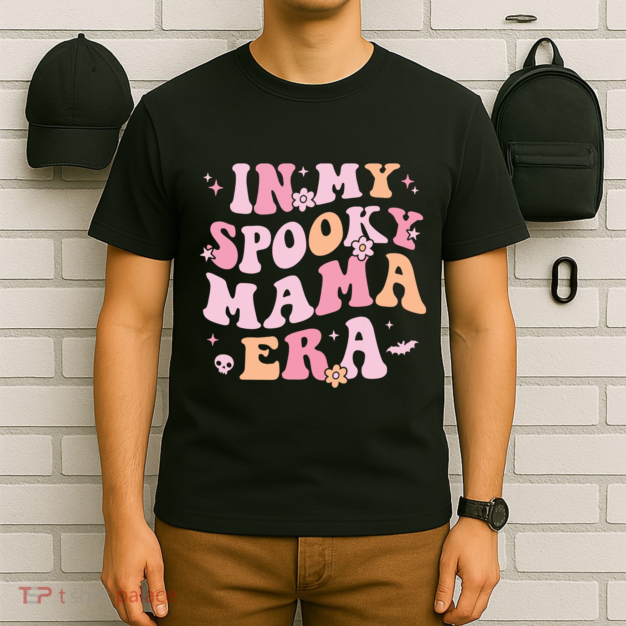 In My Spooky Mama Era Retro Halloween Witchy One Spooky Mom T-Shirt