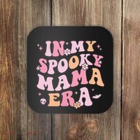 In My Spooky Mama Era Retro Halloween Witchy One Spooky Mom Coaster thumb 0