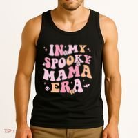 In My Spooky Mama Era Retro Halloween Witchy One Spooky Mom Tank Top thumb 3