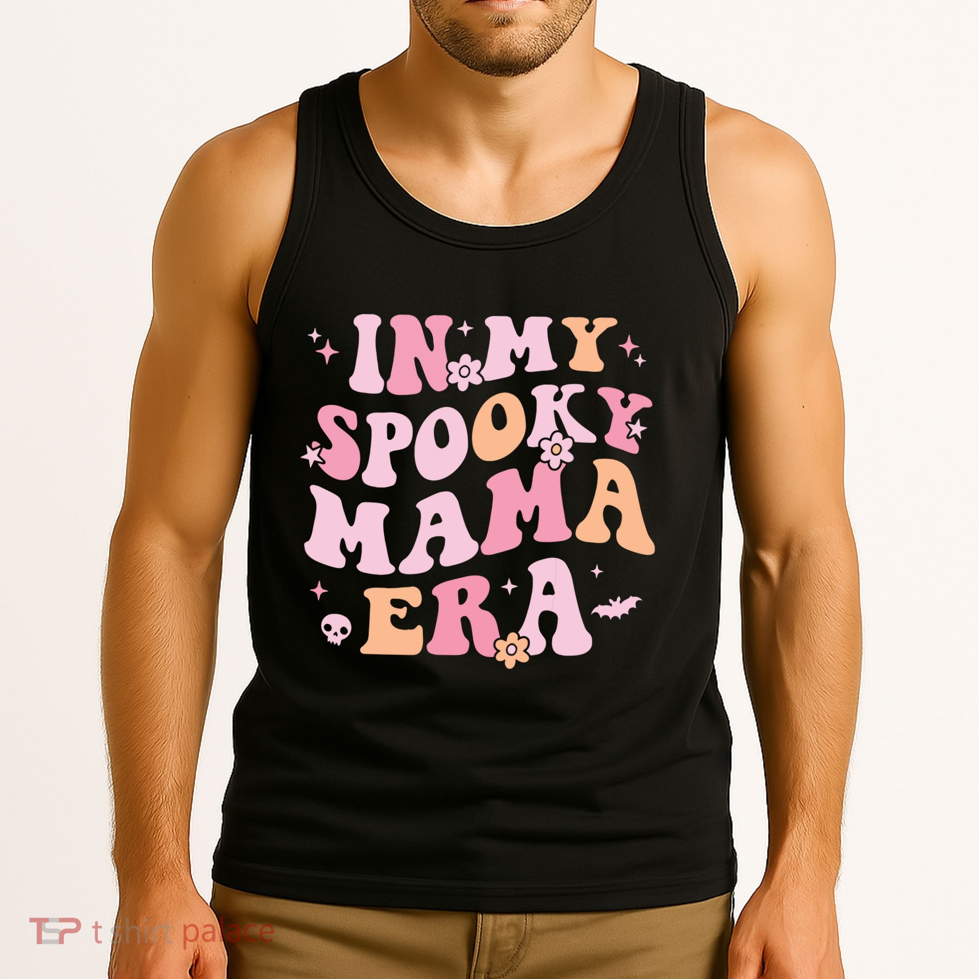 In My Spooky Mama Era Retro Halloween Witchy One Spooky Mom Tank Top