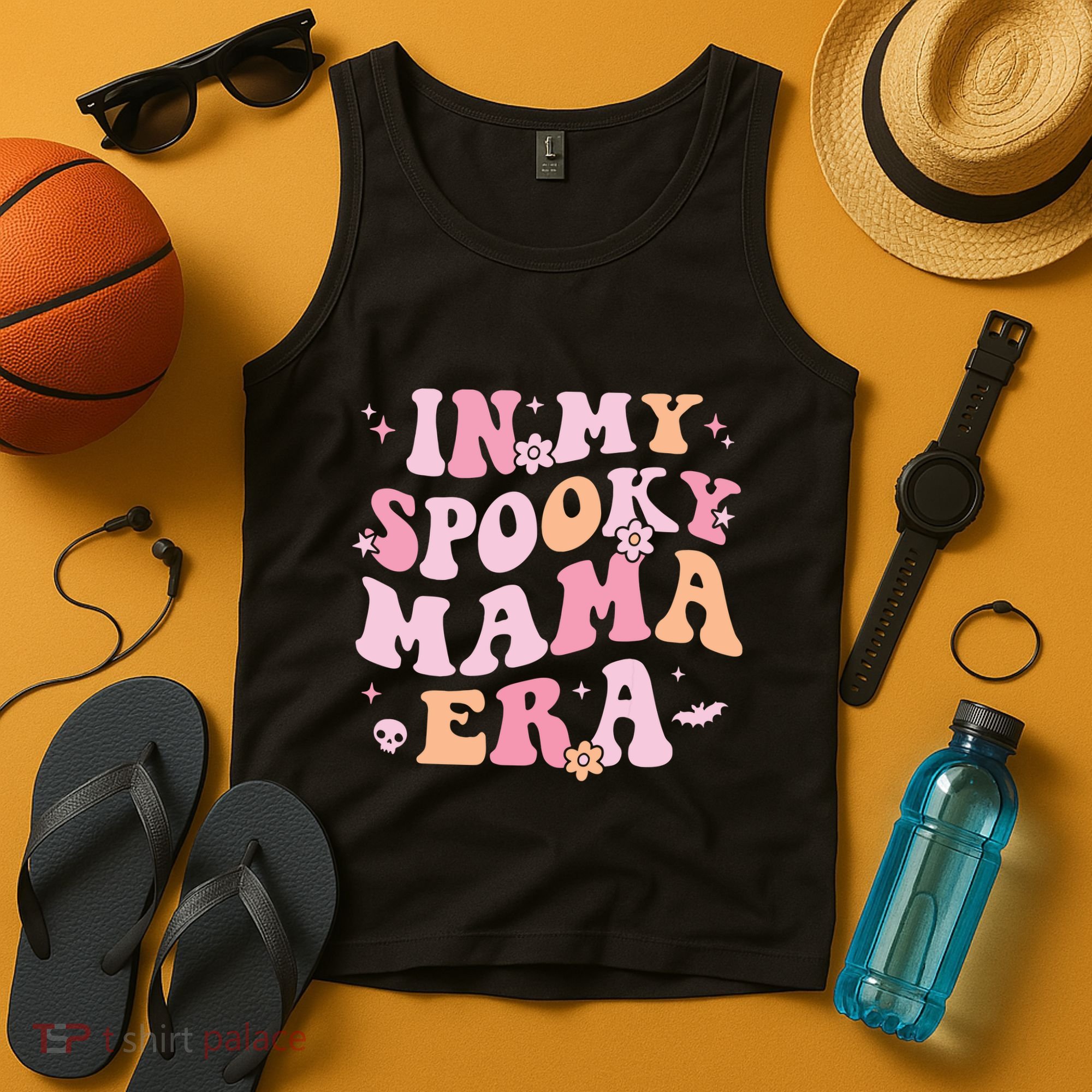 In My Spooky Mama Era Retro Halloween Witchy One Spooky Mom Tank Top